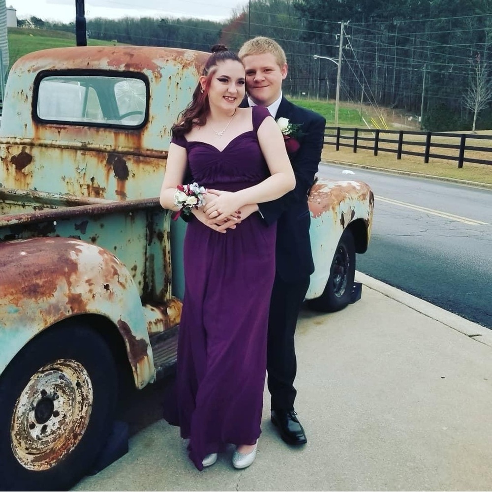 Burgundy/purple formal dress